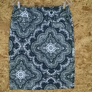 NWOT GRACE Paisley Straight Skirt